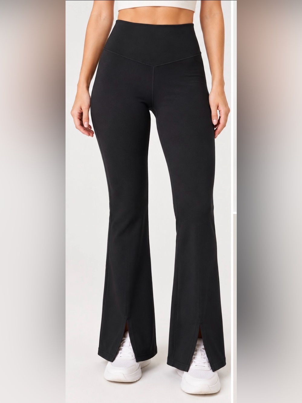 542 OFFLINE by Aerie Real Me Xtra High Rise Flare Leggings Black M